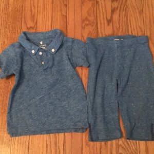 J. Crew Baby matching polo and pants